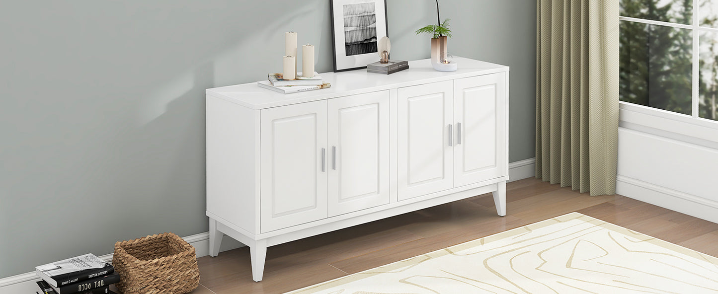 Sonia 4-Door Sideboard Buffet - White
