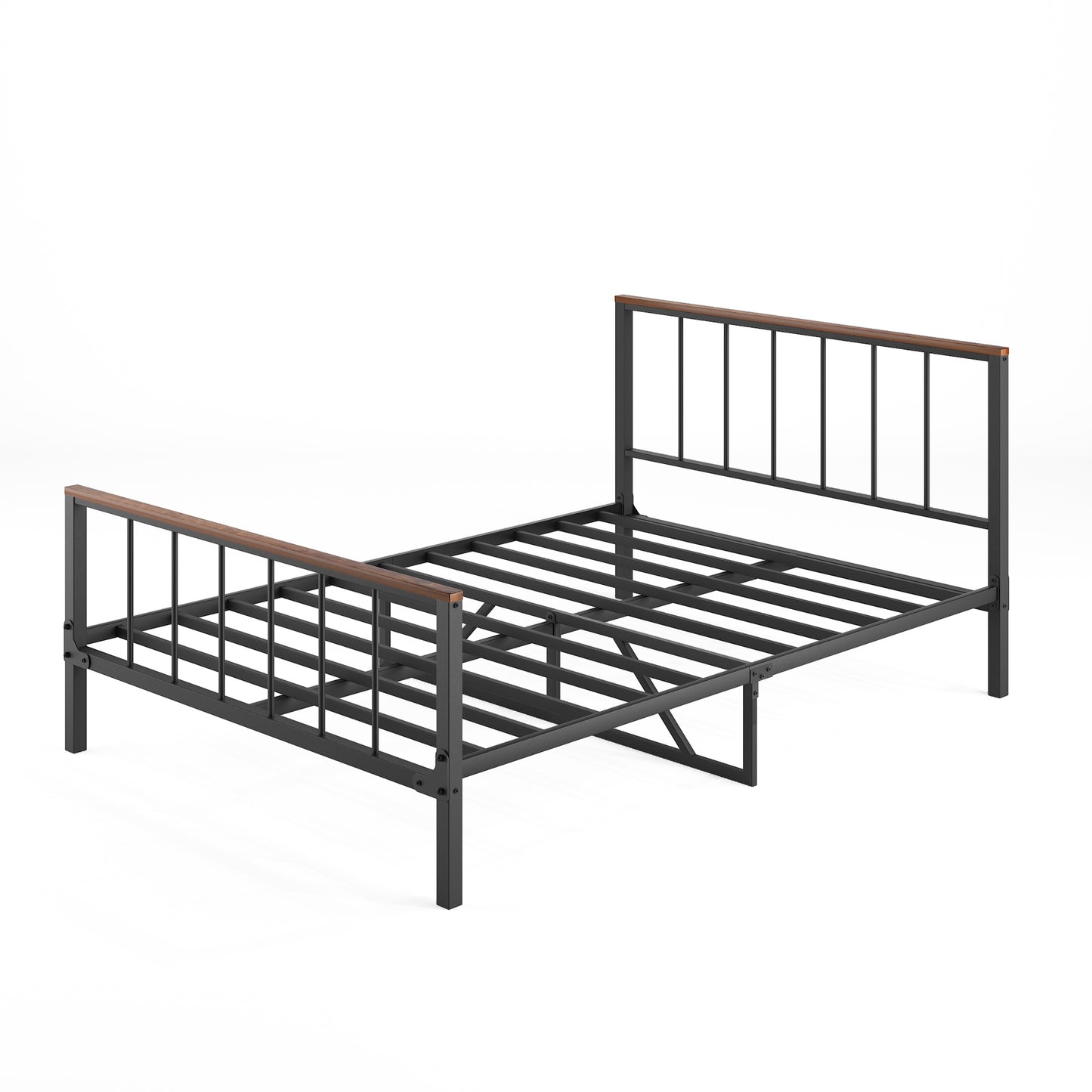 Marsh Full Size Metal Platform Bed - Black