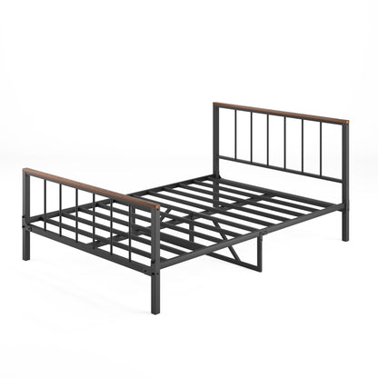 Marsh Full Size Metal Platform Bed - Black