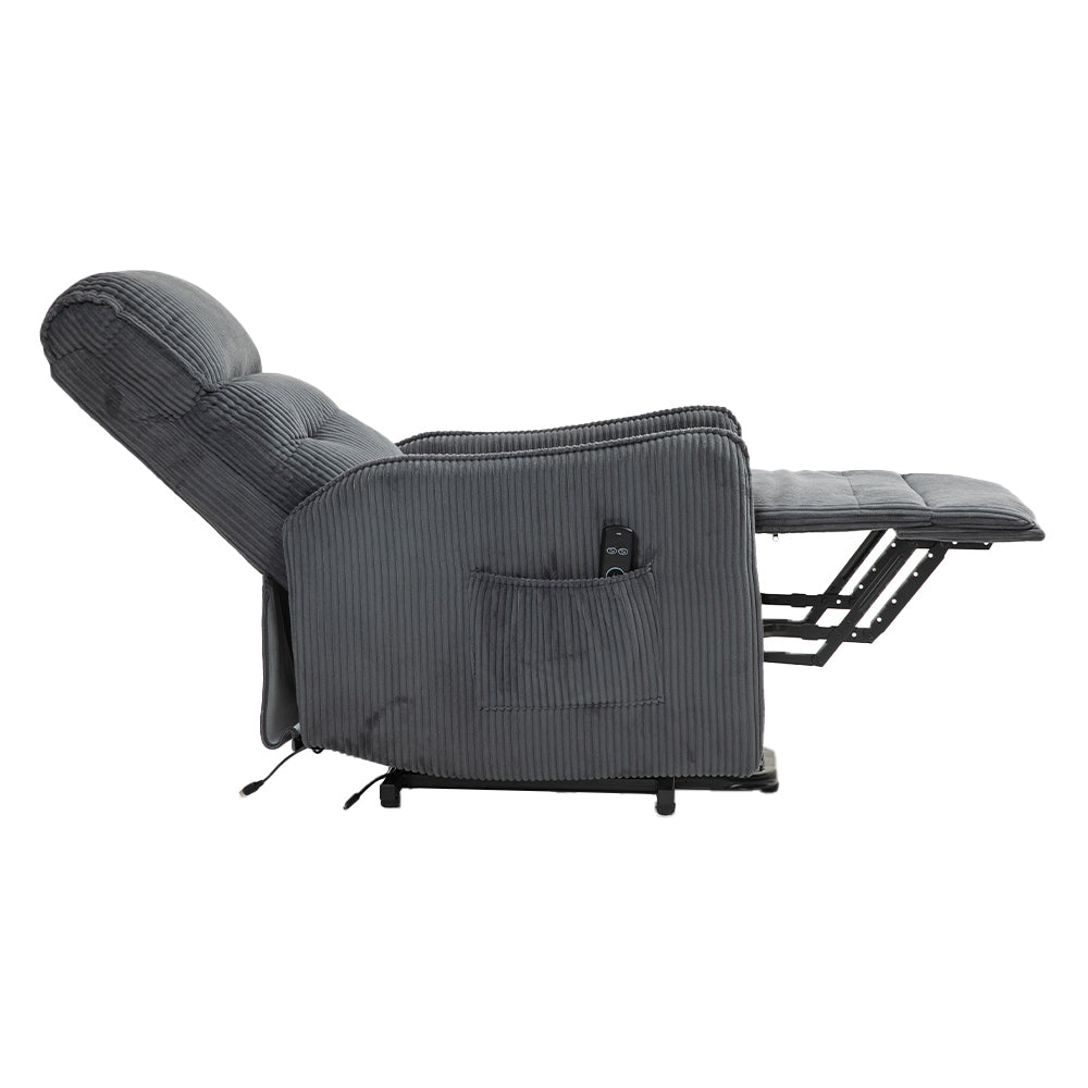 Fraser Electric Recliner Chair - Dark Gray