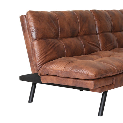 Koa Modern Convertible Memory Foam Futon Sofa Bed - Brown