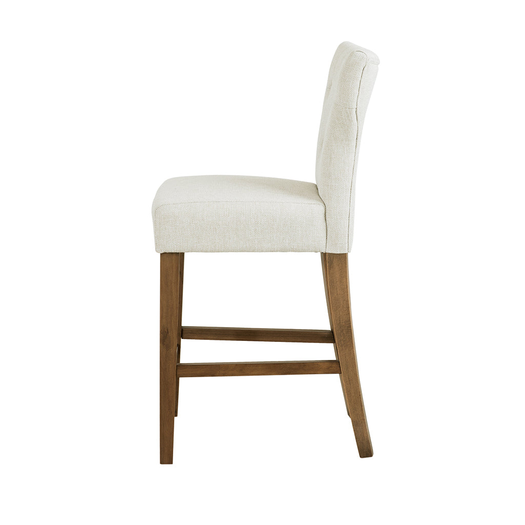 Eliga Tufted Back Counter Stool - Cream