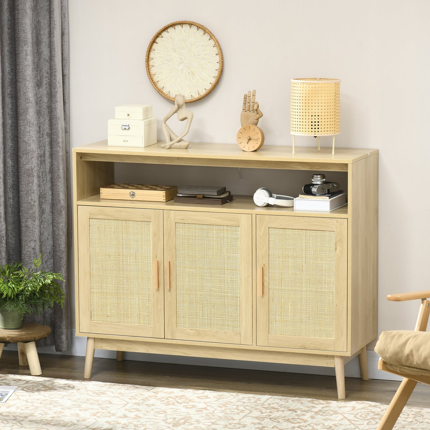 Sio Rattan Doors Sideboard Buffet