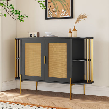 Amari 2- Rattan Door - Black