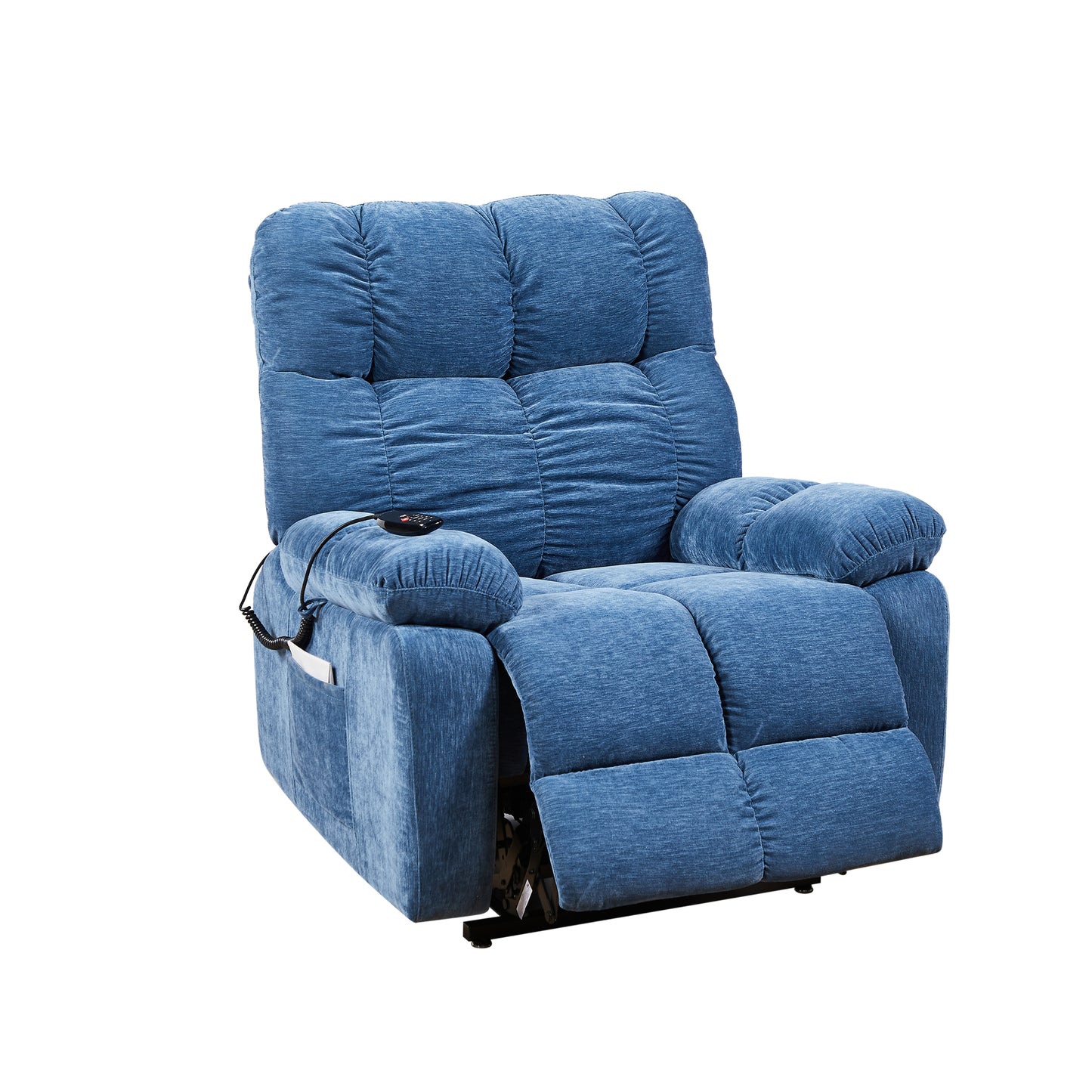 Quest Power Lift Recliner Chair  with Massage and Heat - Blue