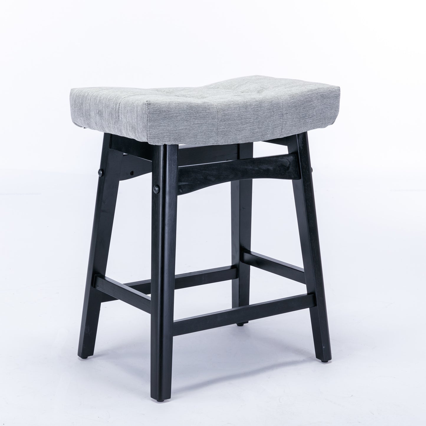 Farmhouse Counter Stools Height 25" -  Gray Set of 2