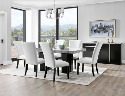Camila White Marble Top Server