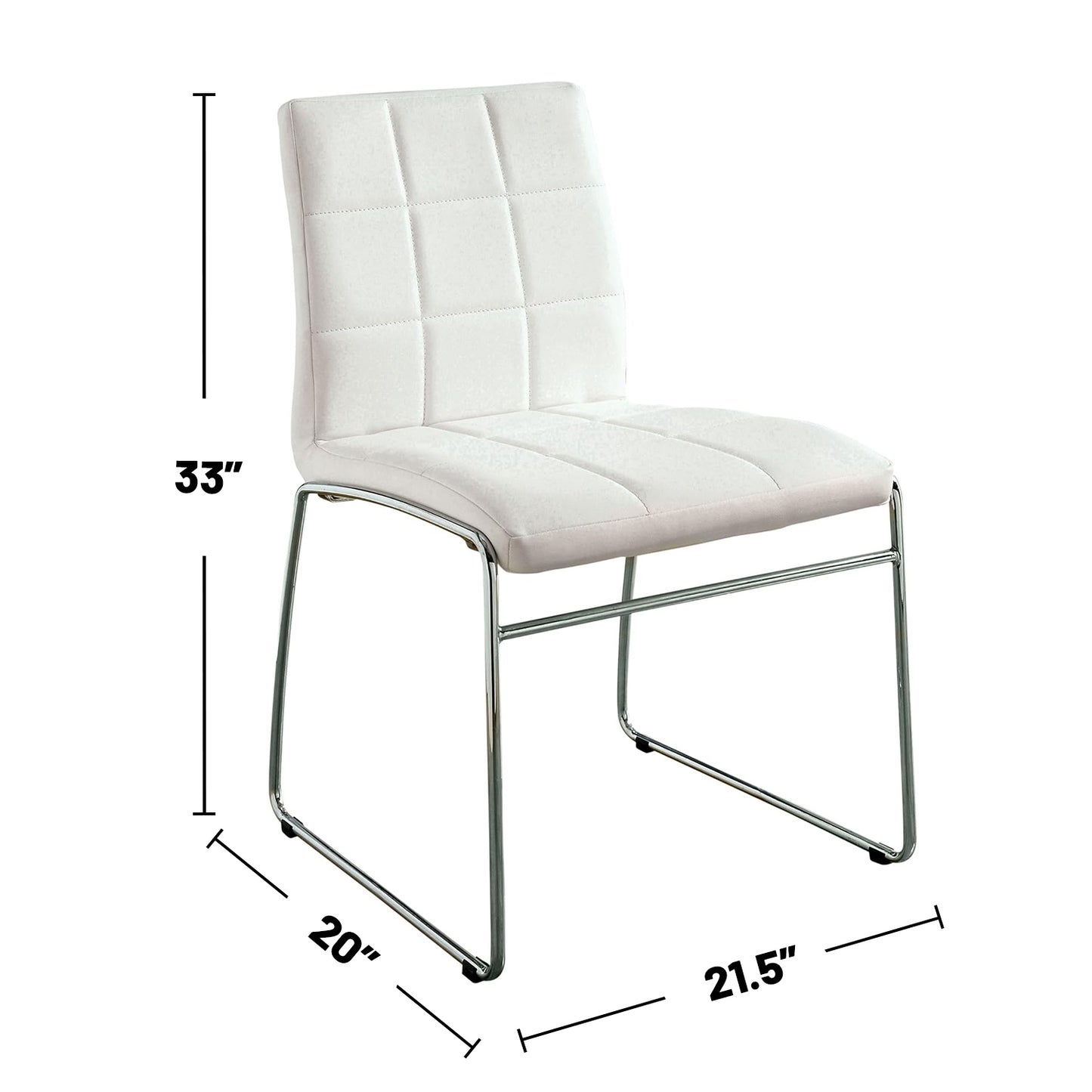 Snyder Leatherette Dining Chairs (Set of 2) - White