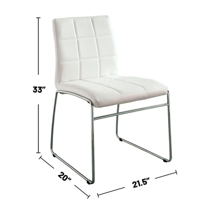 Snyder Leatherette Dining Chairs (Set of 2) - White