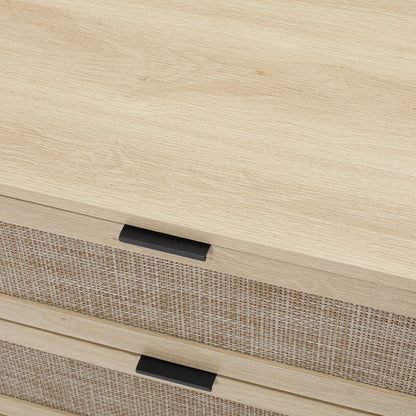 Kooboo 3 Drawer Nightstand End Table - Natural