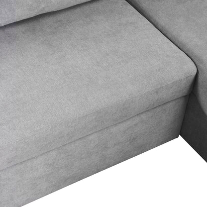 Otto Convertible Sleeper Sofa Bed W Storage - Gray