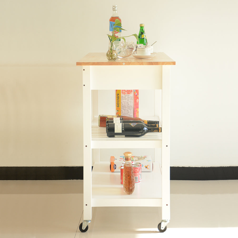 Cruiser Kitchen Island & Kitchen Cart  - White