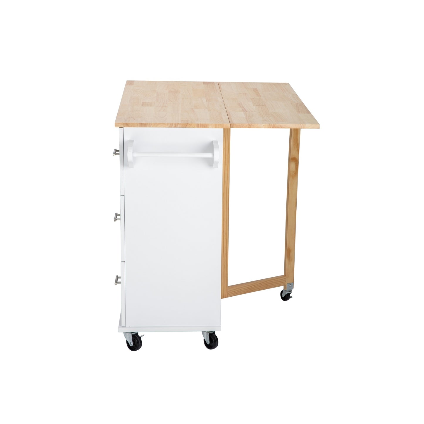 Savvy Kitchen Island & Kitchen Cart - White