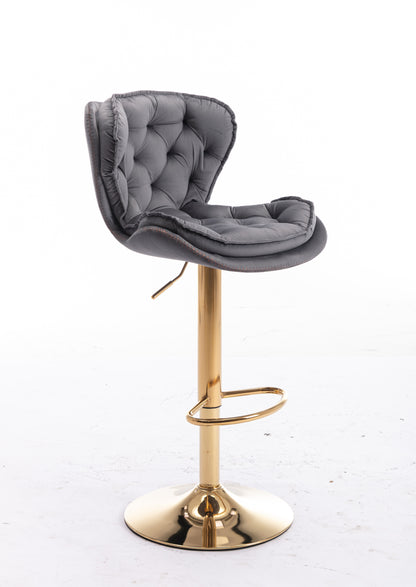 Layer Luxe Bar Stools - Gray Set of 2