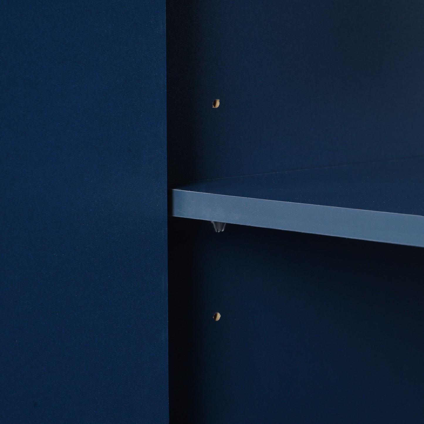 Aida Wave Geometric Design Sideboard Buffet - Navy Blue