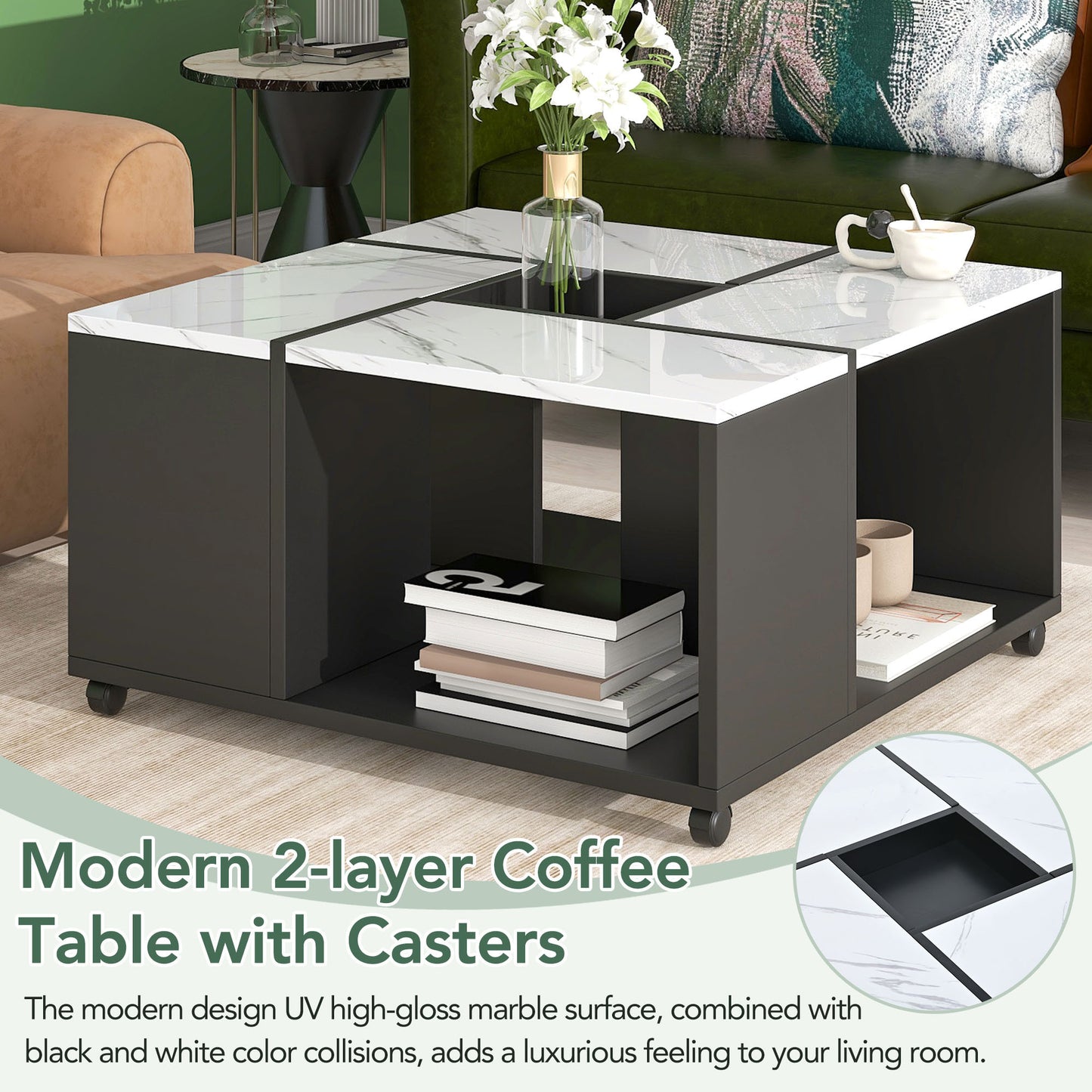 Agata Square Coffee Table