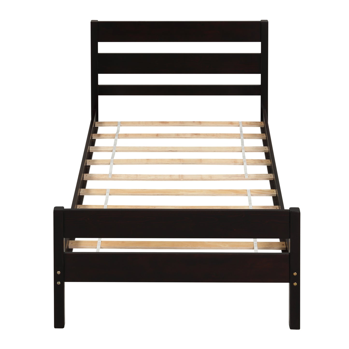 Saba Twin Size Platform Bed Frame - Espresso