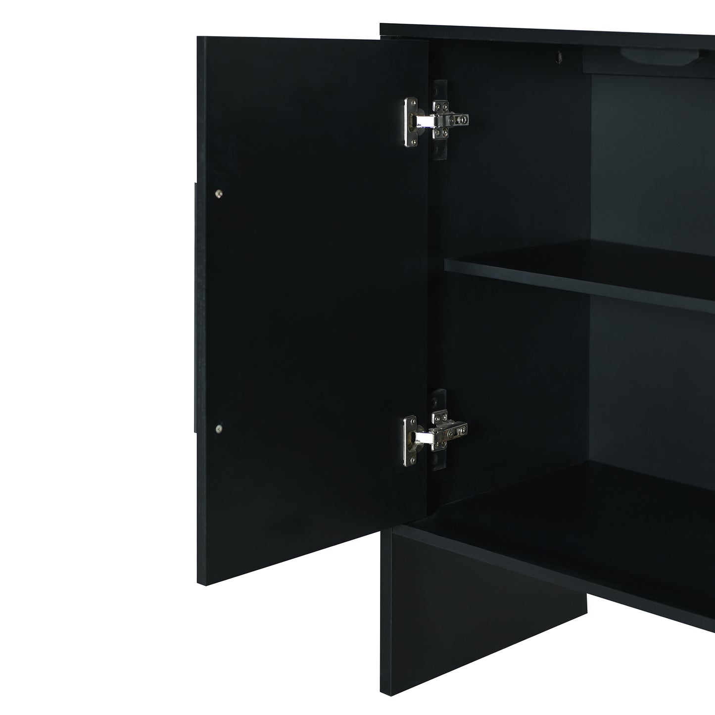 Miya Retro Sideboard Buffet - Black