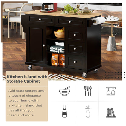 Pantry Mate Kitchen Cart - Black