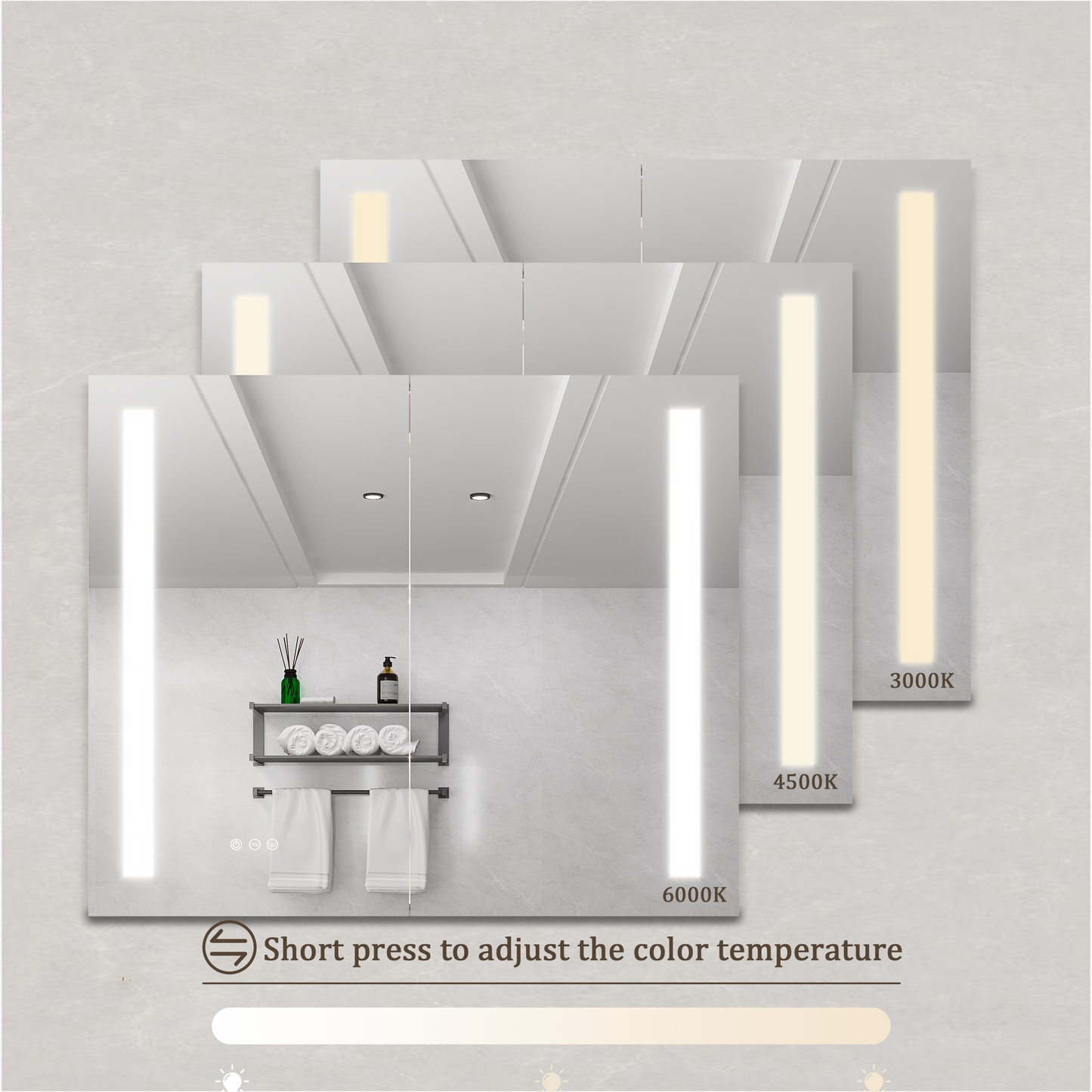 Nook Medicine Cabinet with LED Vanity Mirror