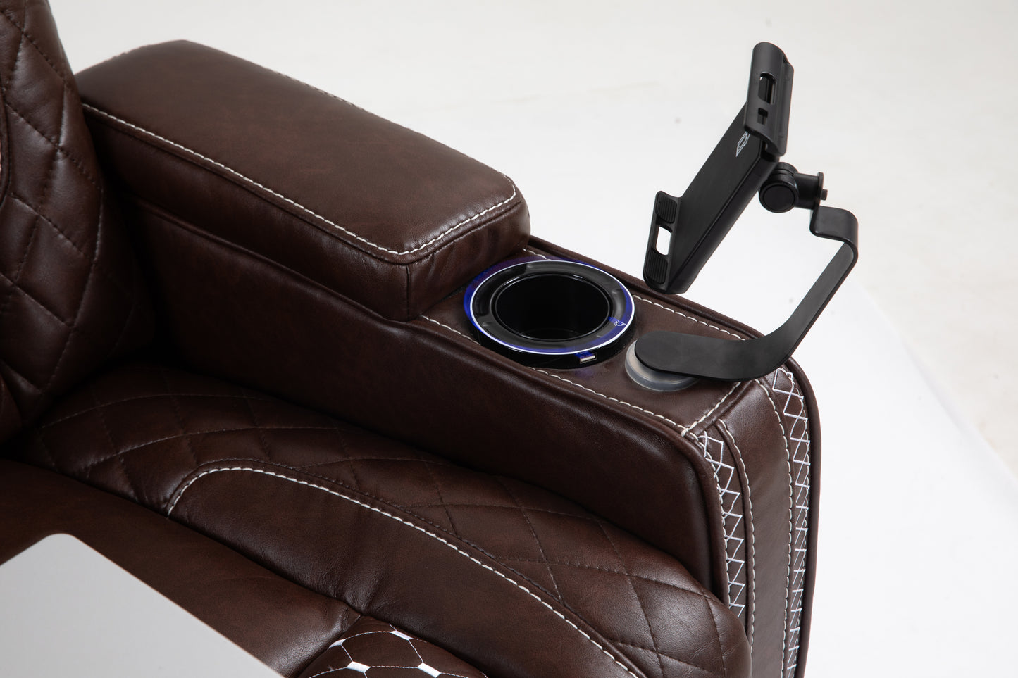 Warner One Power Recliner with Multifunctional Features - Brown