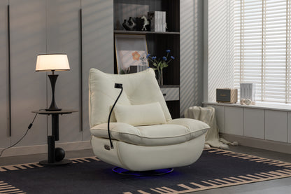 Bravo 270 Swivel Glider Recliner Chair - White