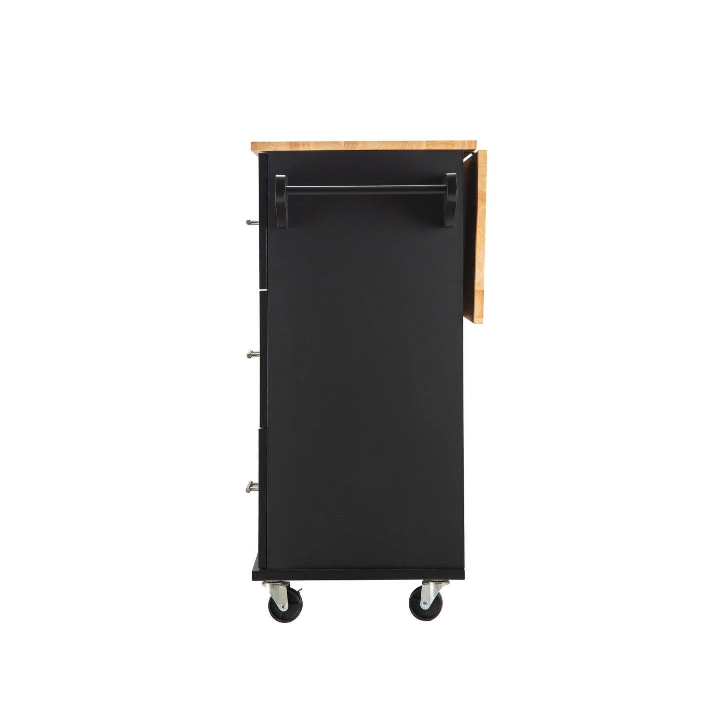 Marvel Kitchen Island & Kitchen Cart  - - Black