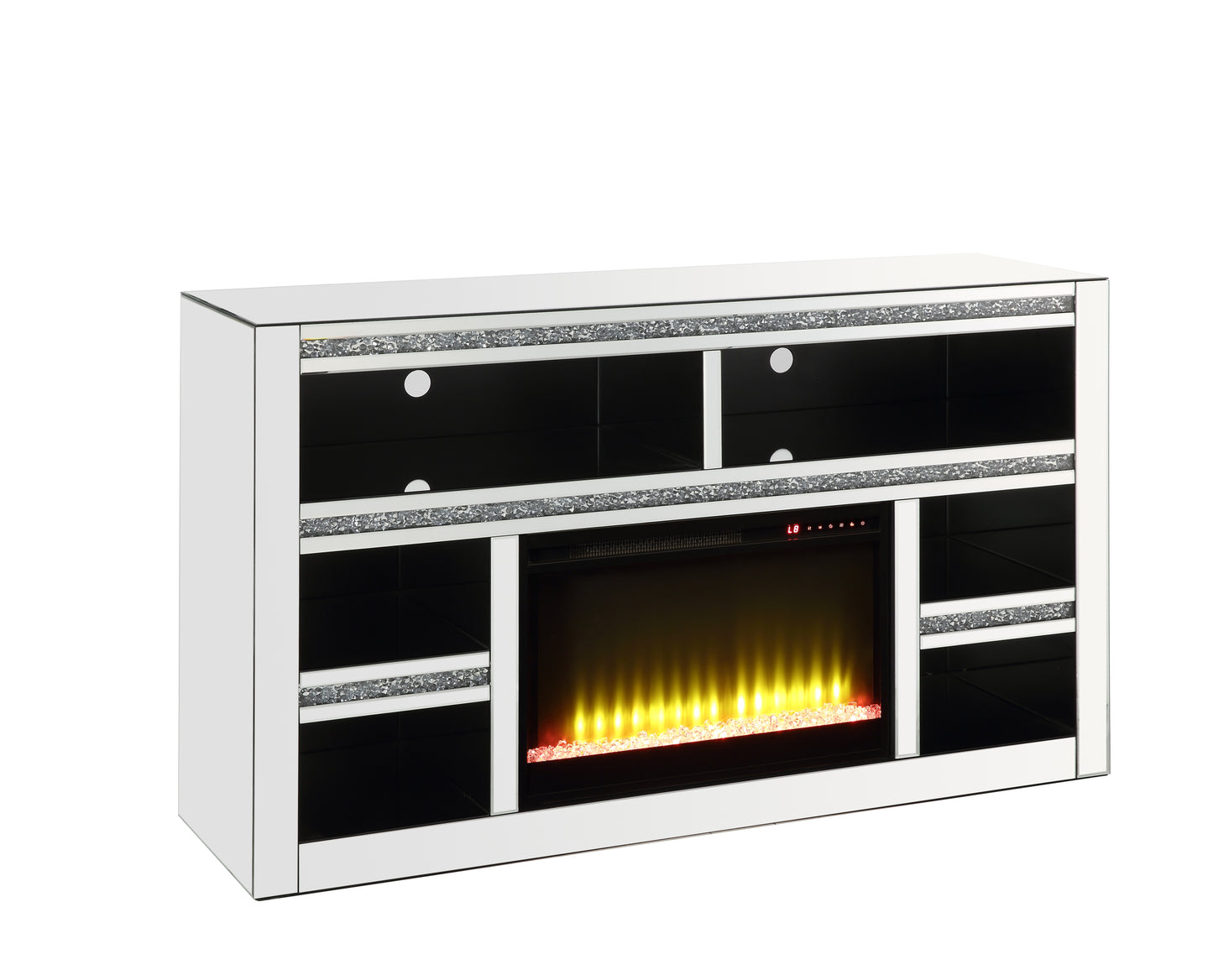 Cozy Station I TV Stand  With Fireplaces