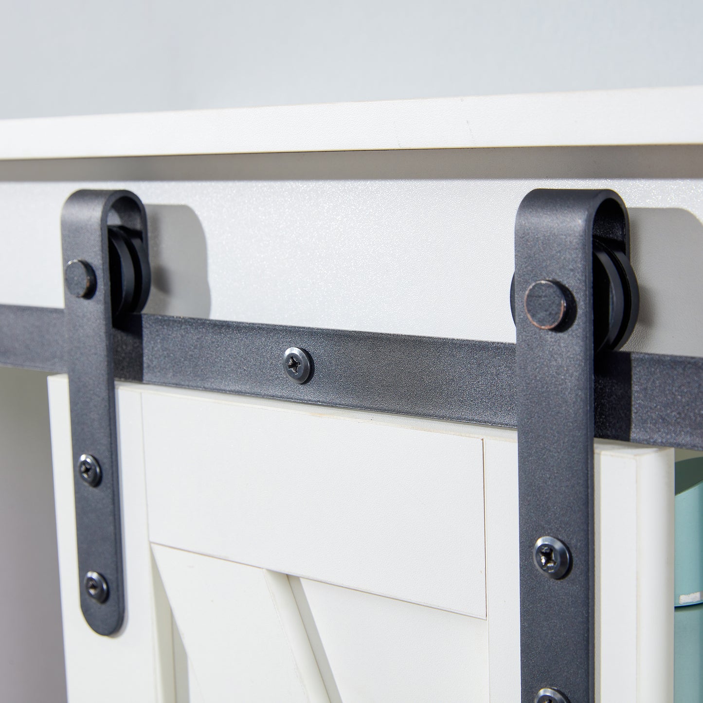 Lumber Wood  Storage Cabinet - White