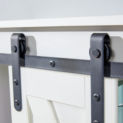 Lumber Wood  Storage Cabinet - White