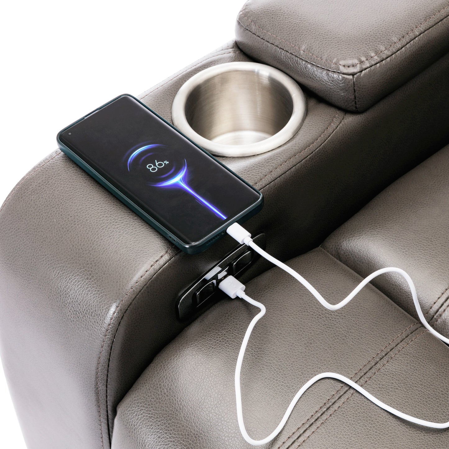 Orbit Power Motion Recliner - Grey