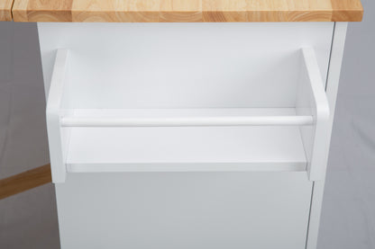 Savvy Kitchen Island & Kitchen Cart - White