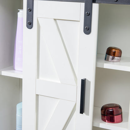 Lumber Wood  Storage Cabinet - White