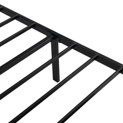Apex Full Size Storage Bed Metal Platform Bed with Drawer - Gray
