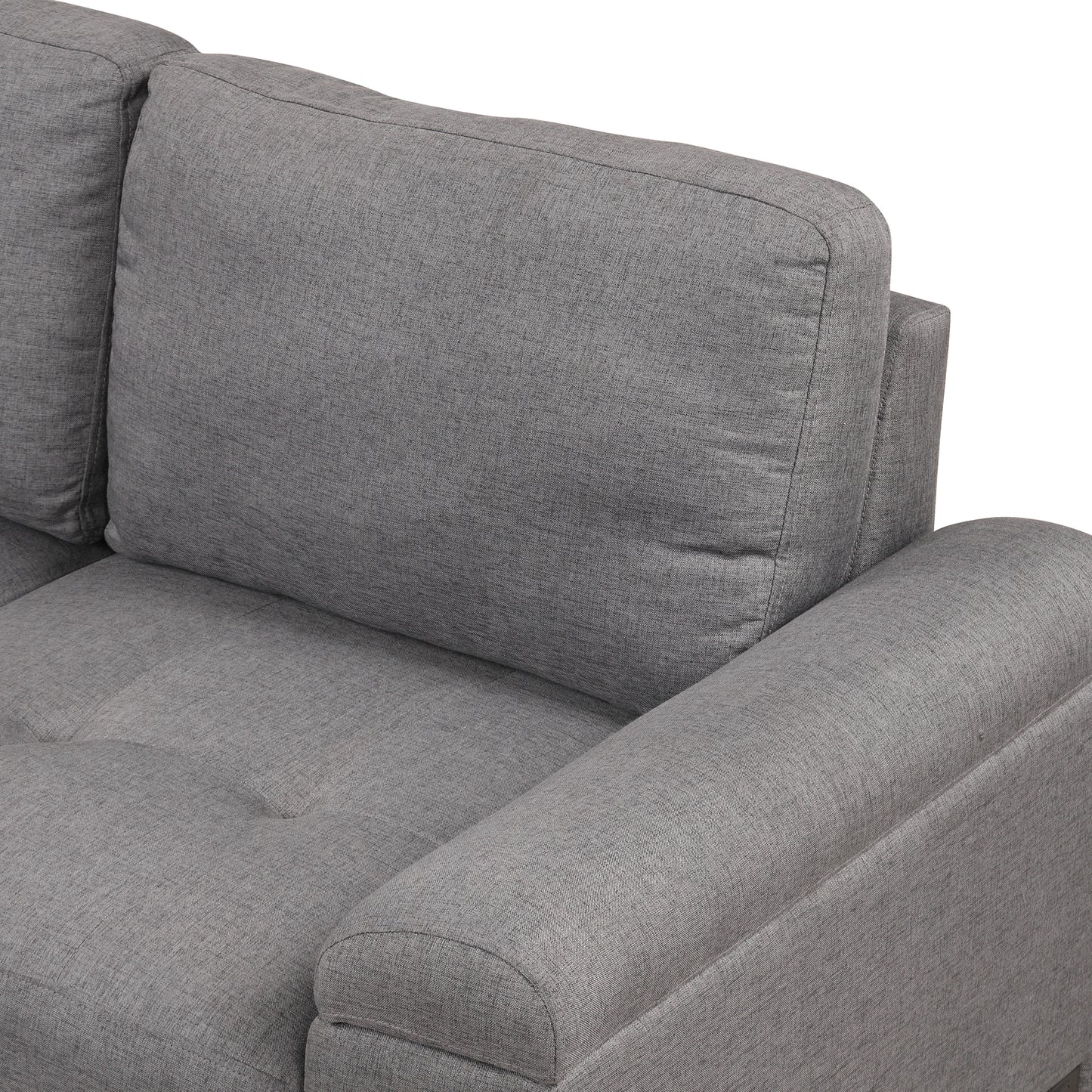 Kwame Sleeper Sectional Sofa - Dark Gray