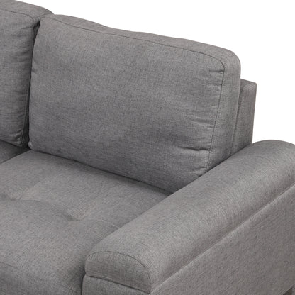 Kwame Sleeper Sectional Sofa - Dark Gray