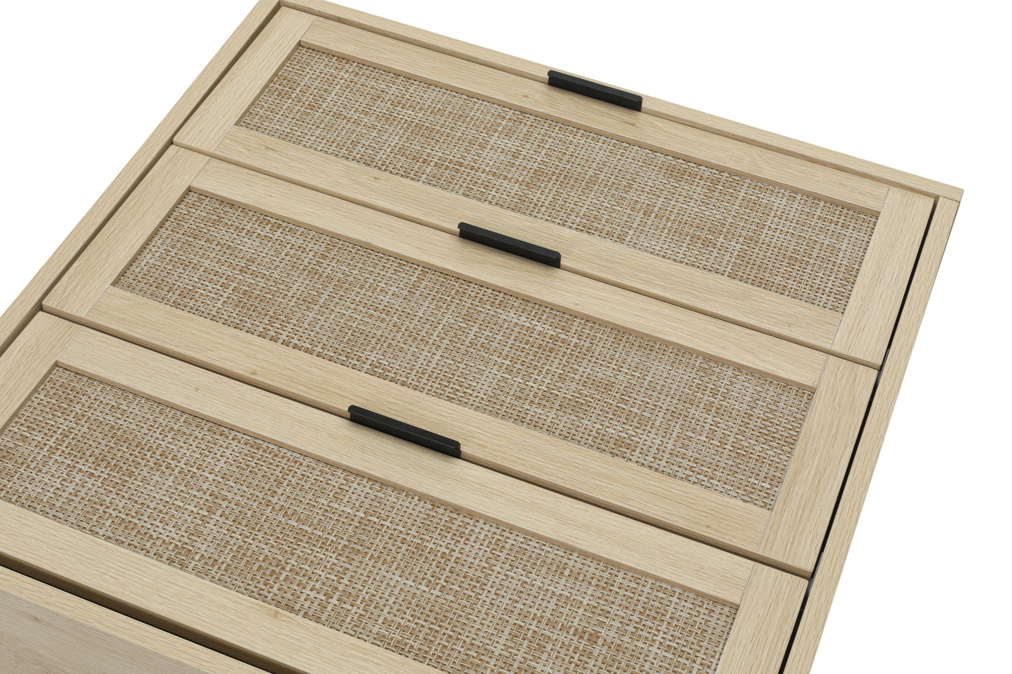 Kooboo 3 Drawer Nightstand End Table - Natural