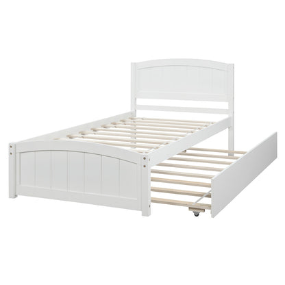 Dreamscape Twin Trundle Bed, Snow White