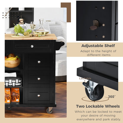 Pantry Mate Kitchen Cart - Black