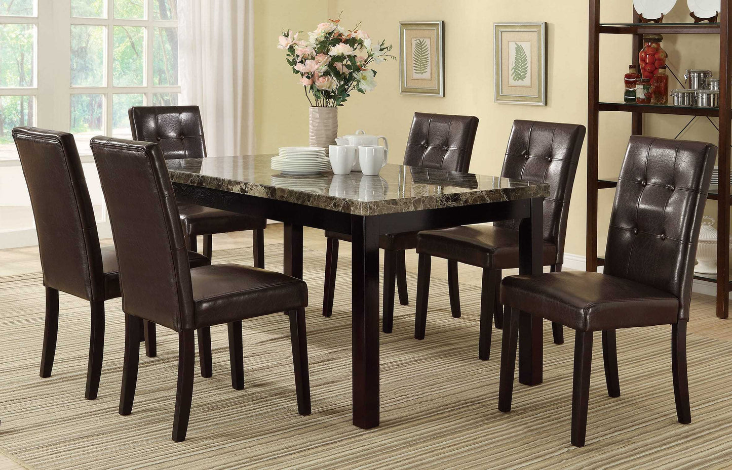 Ada Dining Chairs (Set of 2) - Dark Brown