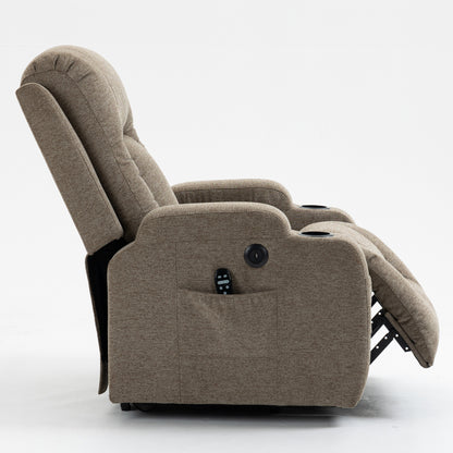 Logan Power Lift Recliner - Brown