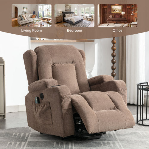 Parsons Power Lift Recliner Chair - Brown
