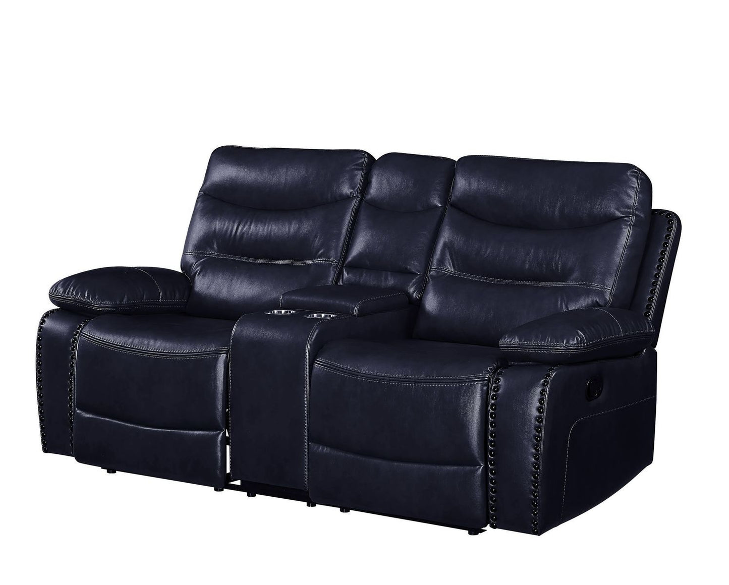 Aashi Loveseat w/Console - Navy