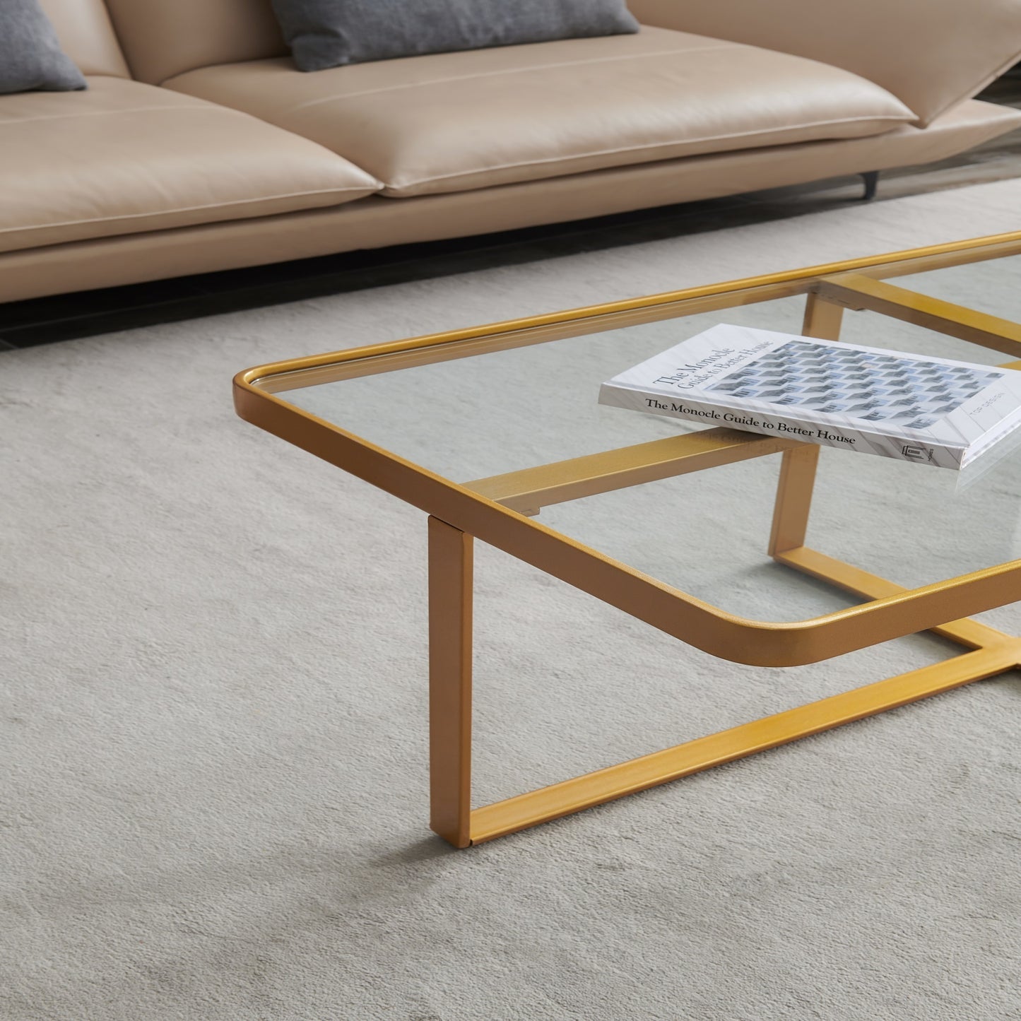Nexus RectangleCoffee Table - Gold