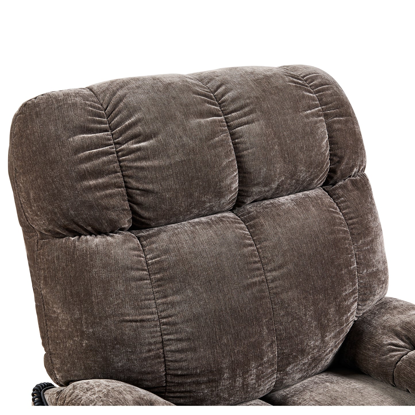 Lila Dual Motor Power Lift Recliner Chair with Heat Massage - Brown
