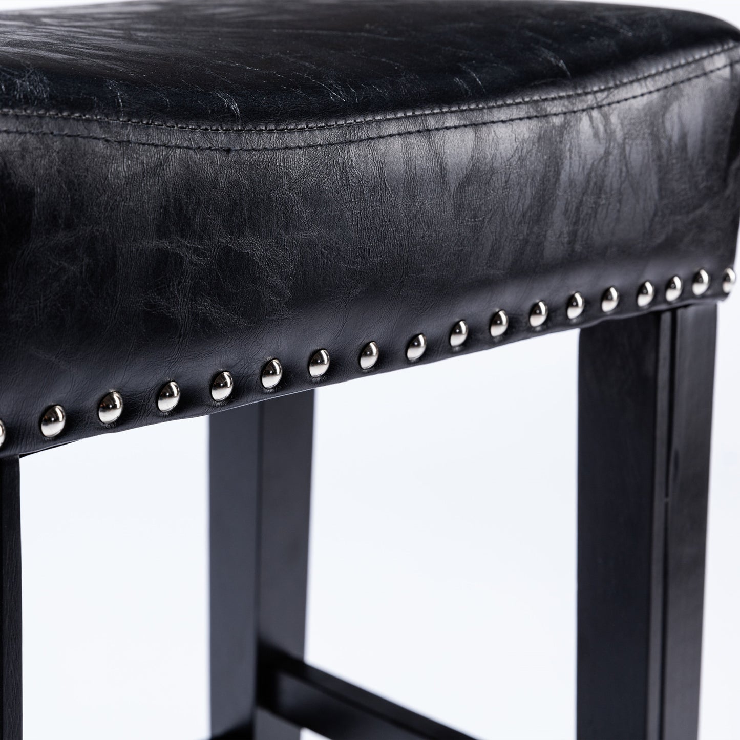 Barn Counter Height 26" Bar Stools - Black  Set of 2