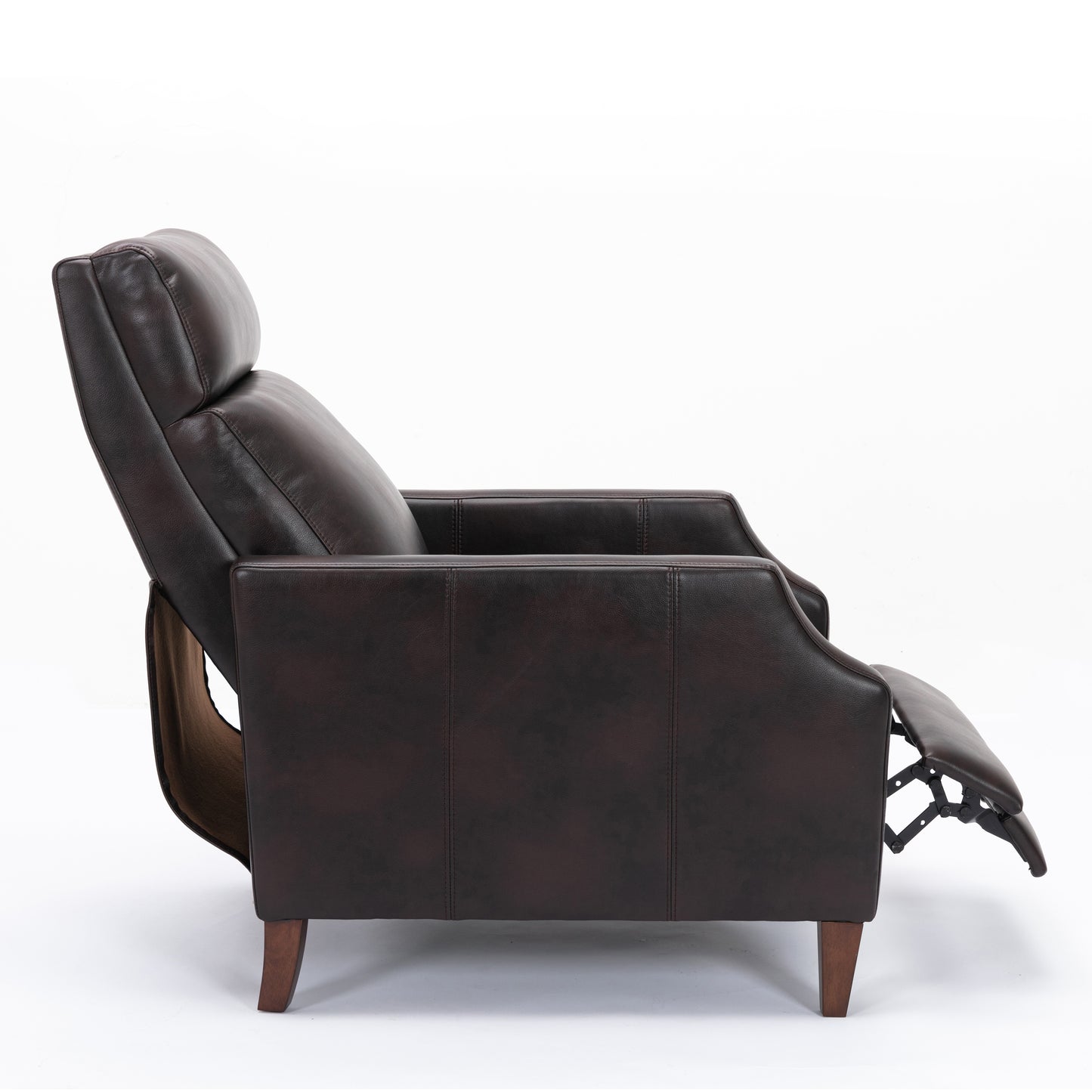 Biscoe Push Back Recliner - Brown