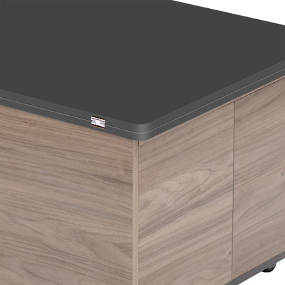 Regalia Modern Lift Top Coffee - Walnut & Black