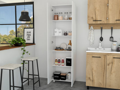 Nalani Rectangle Pantry Cabinet - White
