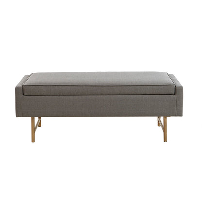 Nina Storage Bench - Gray